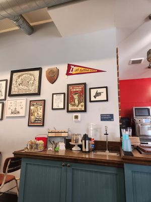 Cute decor at Torpedo Coffee in Denver