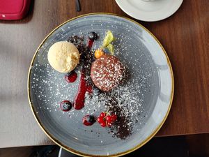 Lava cake at B&S Restaurant in Bloenduos