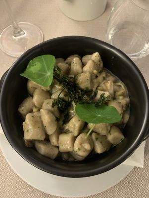 Gnocchi di castagne ai funghi   at Bigatt in Paradiso
