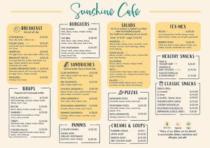 Ya tenemos nuestra carta actualizada con muchas más opciones 👋 at Sunshine Cafe in Ollantaytambo