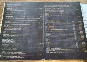 New menu with less vegan options 😕  at Bistro Toc in Split