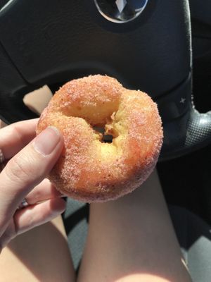 Fresh donut at OMG! Decadent Donuts in Ascot