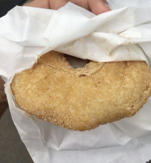 Dusty queen donut (orange and cinnamon)  at OMG! Decadent Donuts in Ascot
