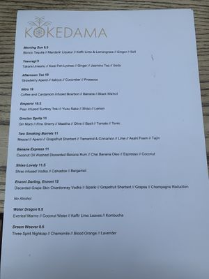 Cocktails  at Roundhill Restaurant in Brighton