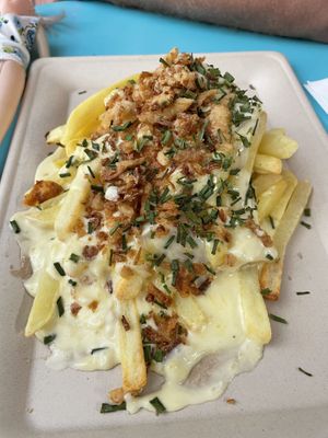 Vegan Poutine!  at Hemp Food in Troyes