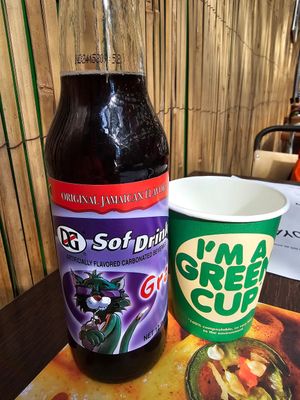 Grape soda at Natty's Jerk in Portsmouth