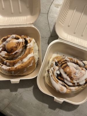 Berry + piña coco cinnamon rolls  at Azul in Puerto Vallarta