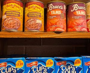 Canned goods  at Sea Mart Ayla Grocery in Aqaba