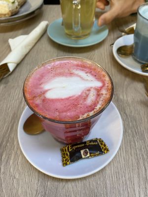 Red Latte  at Easy Peasy in Berlin