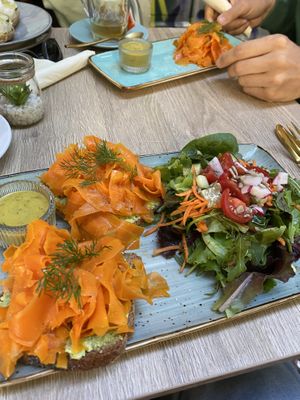 Salmon like carrot   at Easy Peasy in Berlin