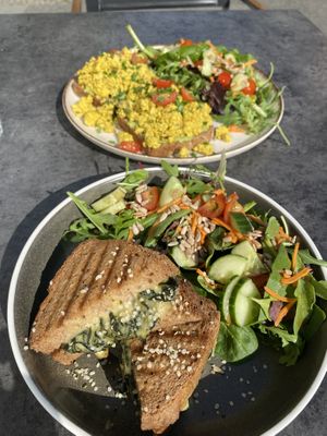 Grilled cheese and their easy peasy  at Easy Peasy in Berlin