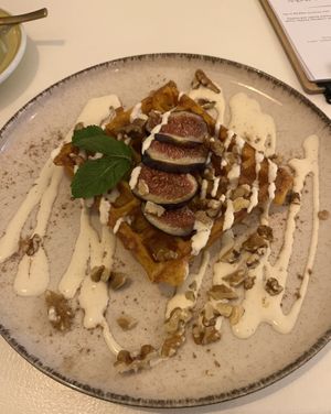 Pumpkin waffle   at Easy Peasy in Berlin