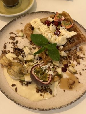 Breakfast waffle   at Easy Peasy in Berlin