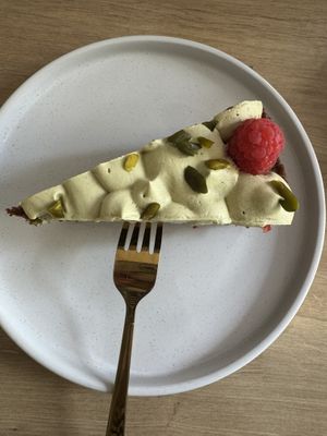 Raspberry pistachio cake  at Easy Peasy in Berlin
