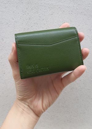 Card holder / mini wallet - made from cactus leather at Not Ours - 낫아워스 in Seoul