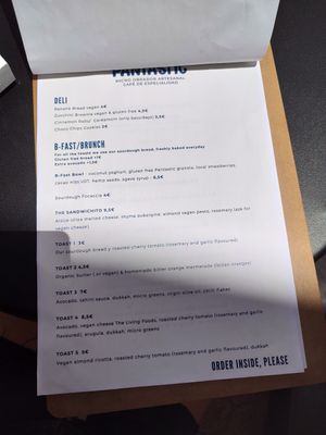 Menú - Food 🥑 at Pantastic in Ibiza