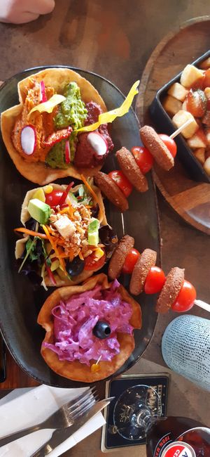 Falafel vegan at New York 3 in Benidorm