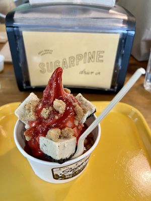 Strawberry cheesecake sundae!  at Sugarpine Drive-In in Troutdale
