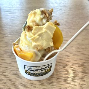 Mango sticky rice sundae from winter menu   at Sugarpine Drive-In in Troutdale