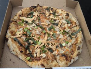 Vegan Thai pizza at Urban Pie in Cedar Falls