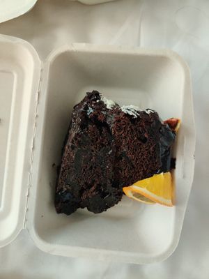 Chocolate orange cake at Eastern & Oriental Tea House and Coffee Parlour in Hanoi