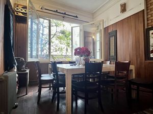 Some of the seating   at Eastern & Oriental Tea House and Coffee Parlour in Hanoi