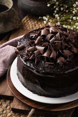 Vegan Chocolate Cake at Eastern & Oriental Tea House and Coffee Parlour in Hanoi