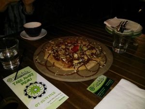 Dessert Pizza at Mandala & Co in Mermaid Beach