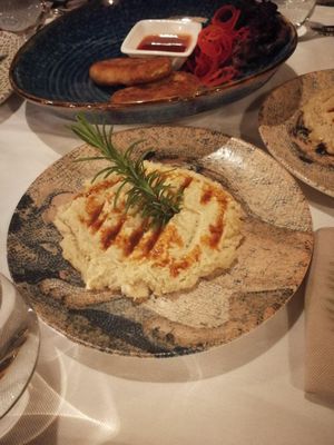Humus at Seaport Restaurant in Kalkan