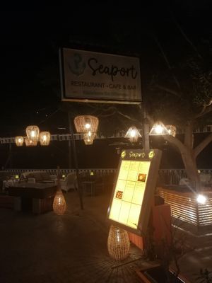Waterfront seating at Seaport Restaurant in Kalkan