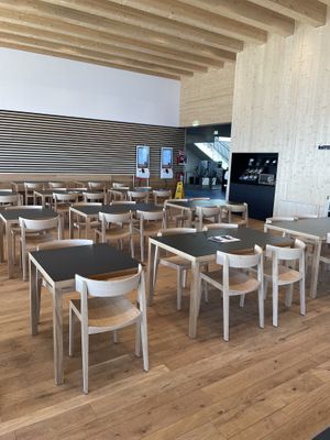 Indoor seating  at Falcon Marktrestaurant in Soelden
