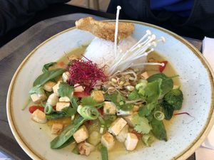 Green Thai Curry (vegan with Tofu)  at Falcon Marktrestaurant in Soelden