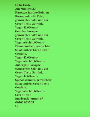   at Green Taste in Innsbruck