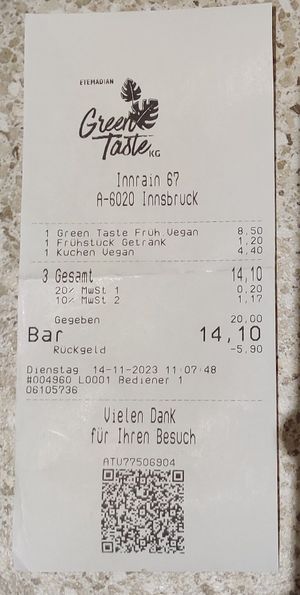  at Green Taste in Innsbruck