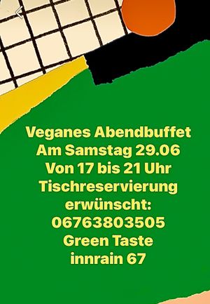 Veganes Abendbuffet at Green Taste in Innsbruck