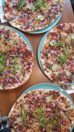 flammkuchen at Green Taste in Innsbruck