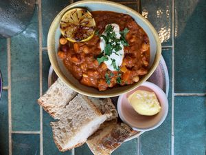 Three bean chilli at Dubh in Newbridge