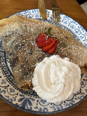 Vegan Paris - vegan Nutella with strawberries and coconut whip   at Seven Swans Creperie in Kansas City
