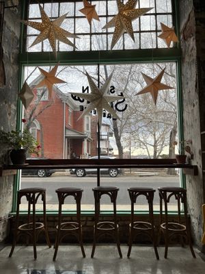 Cute interior   at Seven Swans Creperie in Kansas City