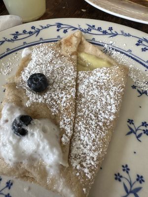 Lemon crepes. Very tasty    at Seven Swans Creperie in Kansas City
