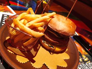 Vegan burger at Faraone Pub in Borgoricco