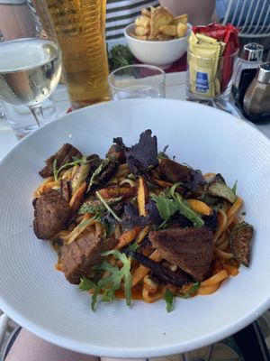 Vegan linguine 😋   at Le Sunset-Nice in Nice