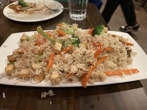 Tofu Fried Rice at Blossom Vegetarian in Renton