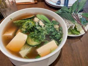 Tofu Pho at Blossom Vegetarian in Renton