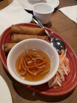 Spring rolls  at Blossom Vegetarian in Renton
