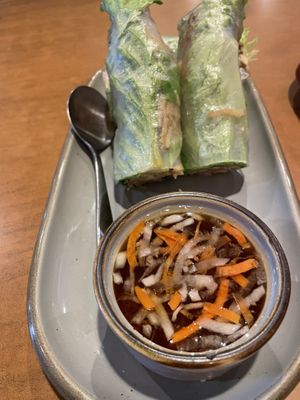  Vegan no pork shredded fresh rolls  at Blossom Vegetarian in Renton