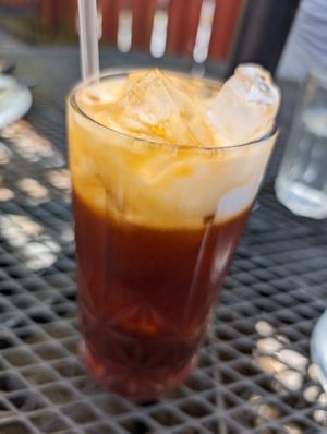 Iced Thai Tea at Blossom Vegetarian in Renton