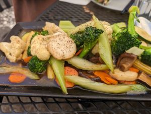 Mixed vegetables at Blossom Vegetarian in Renton