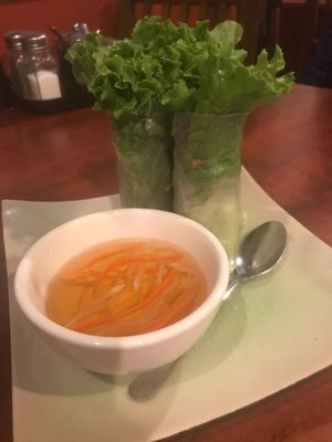 The “pork” rolls at Blossom Vegetarian in Renton