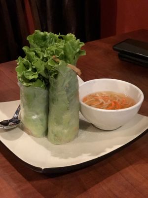 Shredded “pork” fresh rolls at Blossom Vegetarian in Renton